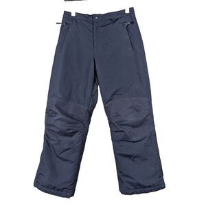 Lands End Snow Ski Pants Navy Squall Waterproof Insulated Winter Youth‎ 12